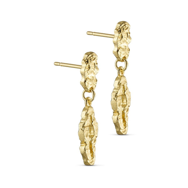 Pure By Nat - Ørering m. vedhæng - Guld