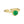 Pure By Nat - Ring med natursten (6mm) - Guld