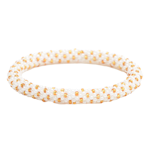 Liebly - Anju armbånd – Offwhite/gold