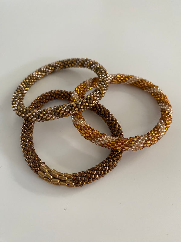 Liebly - Anju Armbånd – Offwhite/Champagne