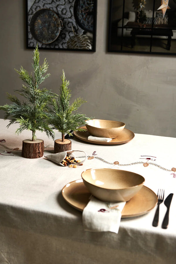 Speedtsberg - Mundserviet jul 4 stk - Natur