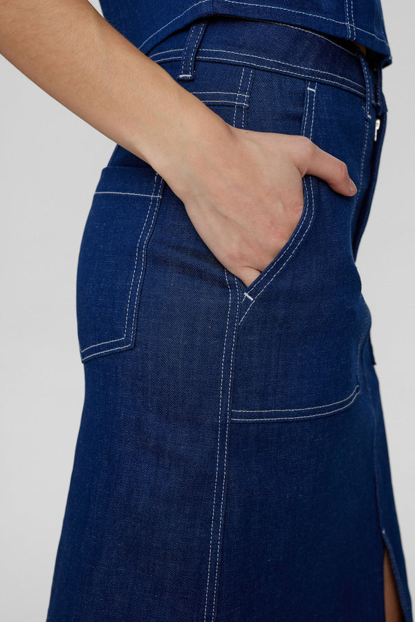 Nümph - NUISSA Denim Skirt - Blå