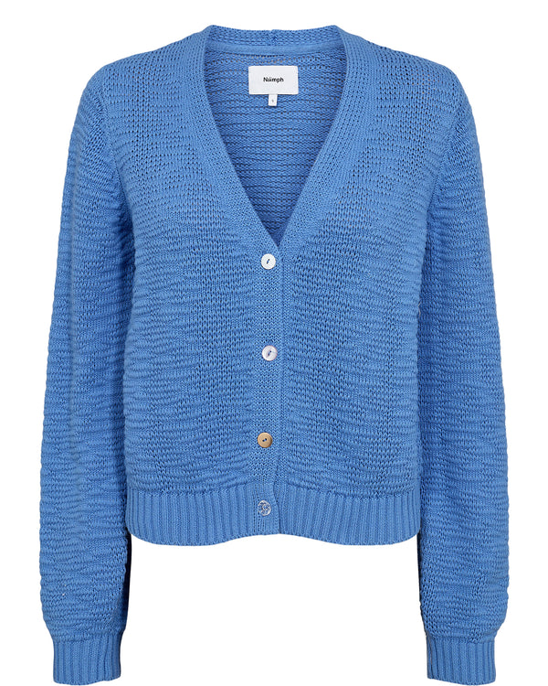 Nümph - NUMIRNA Cropped Cardigan - Blå