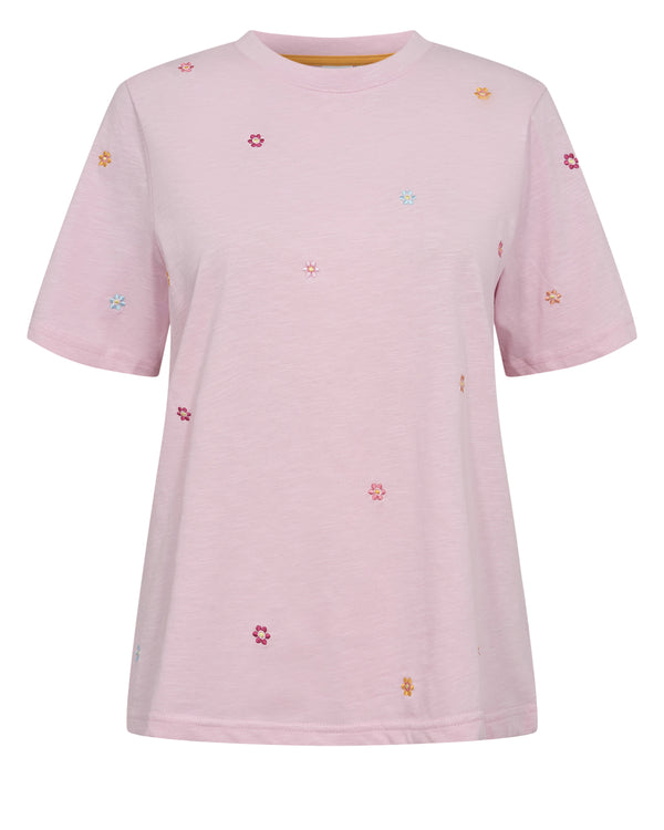 Nümph - NUPILAR T-SHIRT m. blomst- Rose