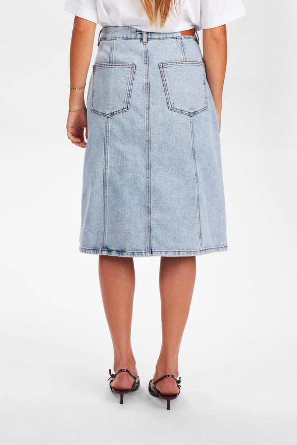 NUTORONTO Midi Denim Nederdel – Nümph