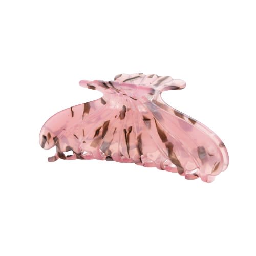Liebly - Scallop Medium Hårklemme – Powder Pink
