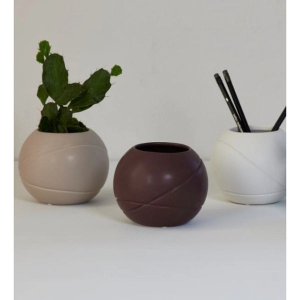 Water Flow Vase, stor, Light Brown