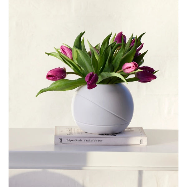 Water Flow Vase, stor, White