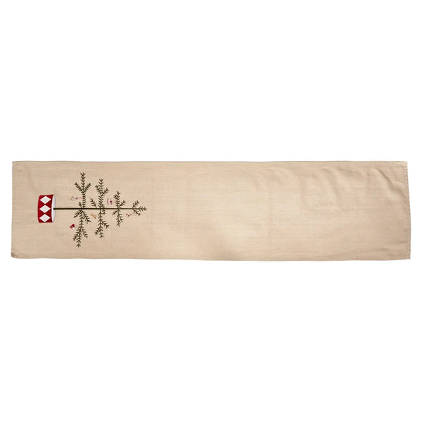 Speedtsberg - Bordløber m/broderi 40x160cm - Natur