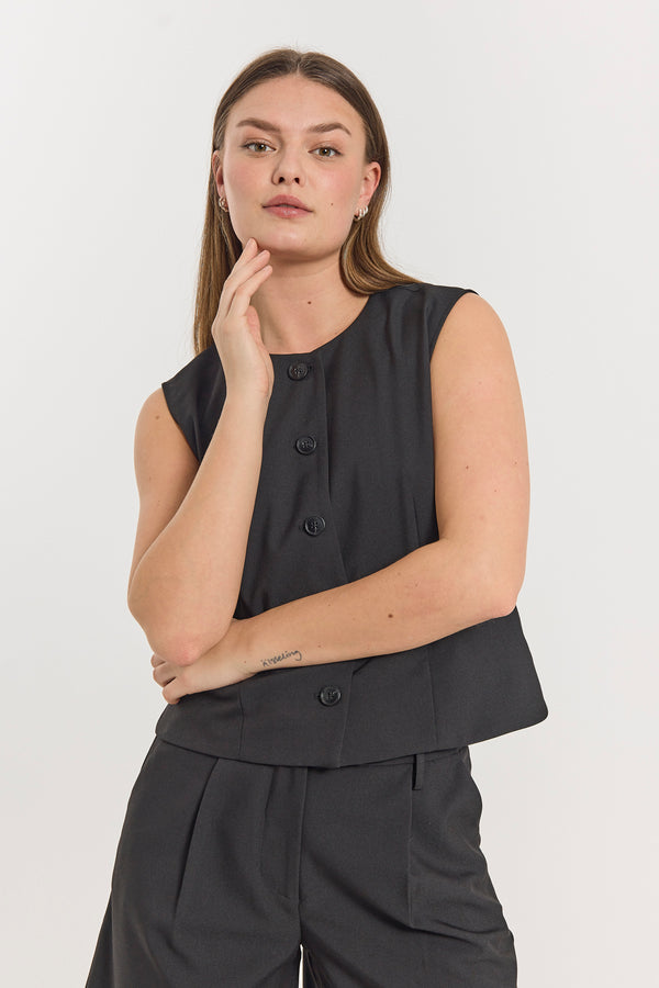 Freequent - FQMaeve Vest - Sort