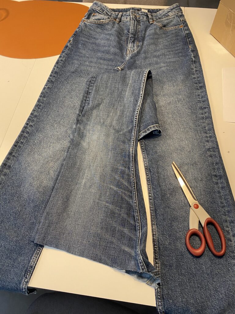 Denim nederdel