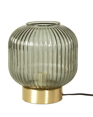 Bordlampe m/fod D20x20cm glas
