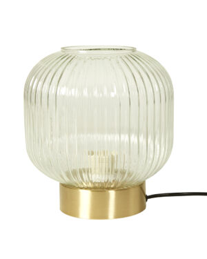 Bordlampe m/fod D20x20cm glas - Klar