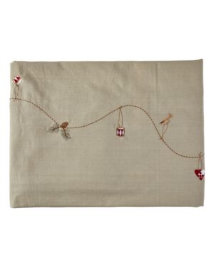 Dug m/broderi 140x240cm